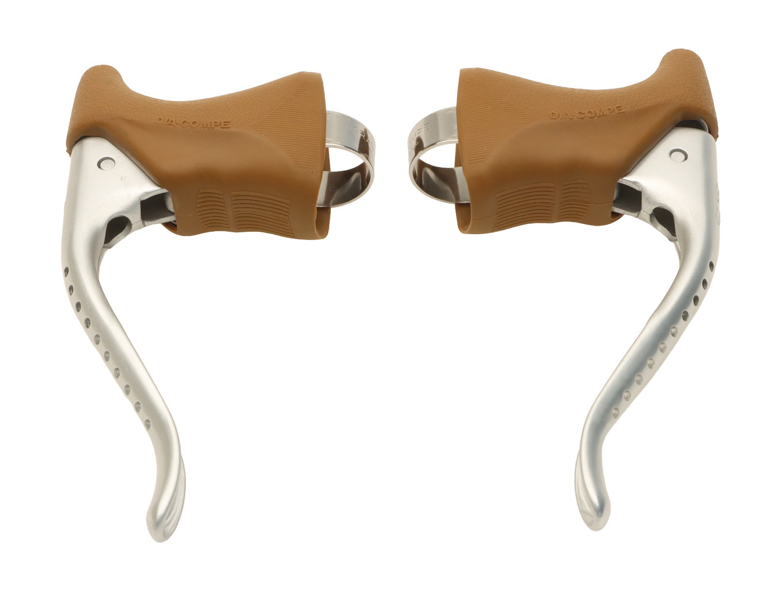 Dia-Compe Gran Compe 202H Brake Levers /w Hoods & CNC Holes PAIR GC202H NEW NOS