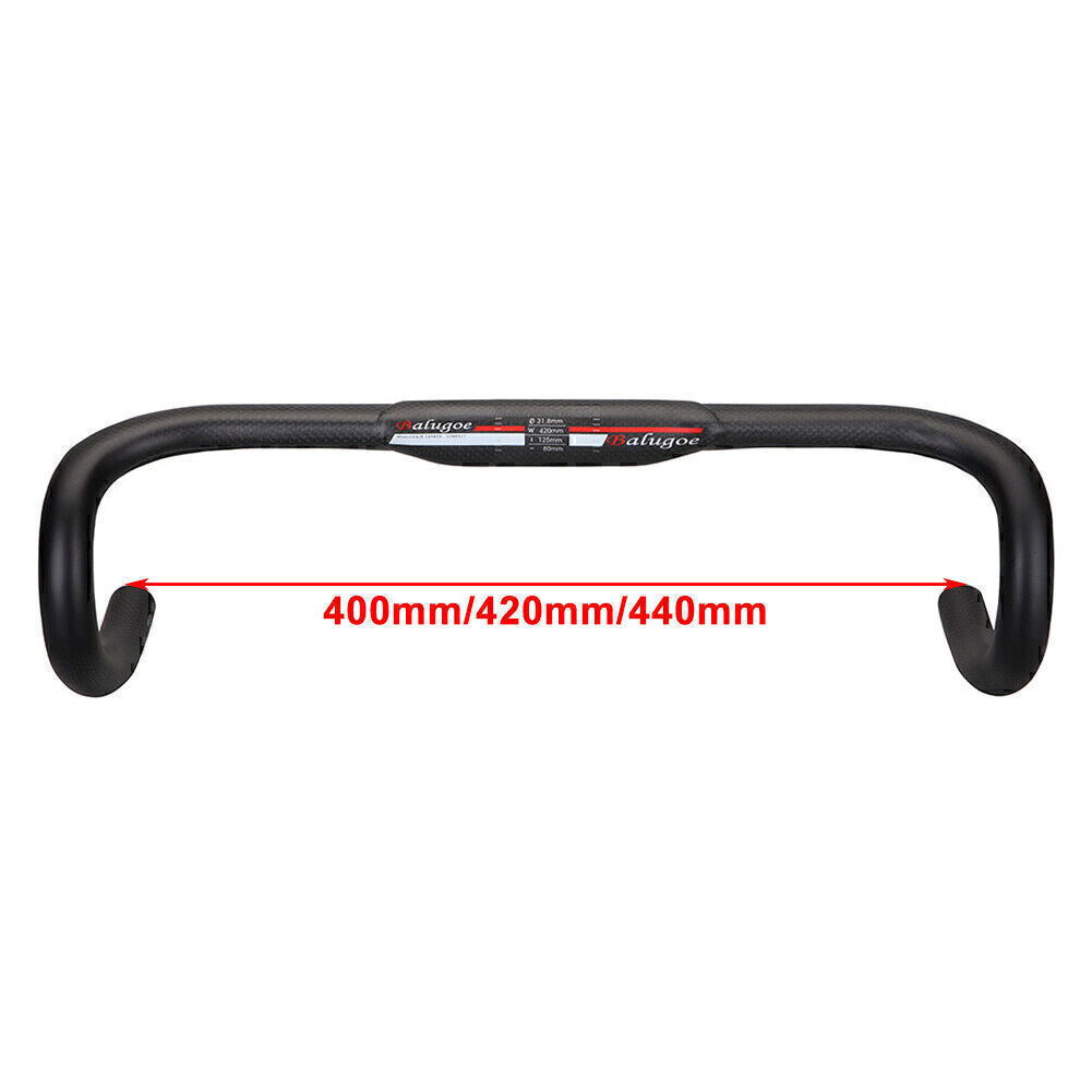 EC90 Road Bike Drop Bar Handlebar Carbon Fiber Bicycle Bars 31.8*400/420/440mm