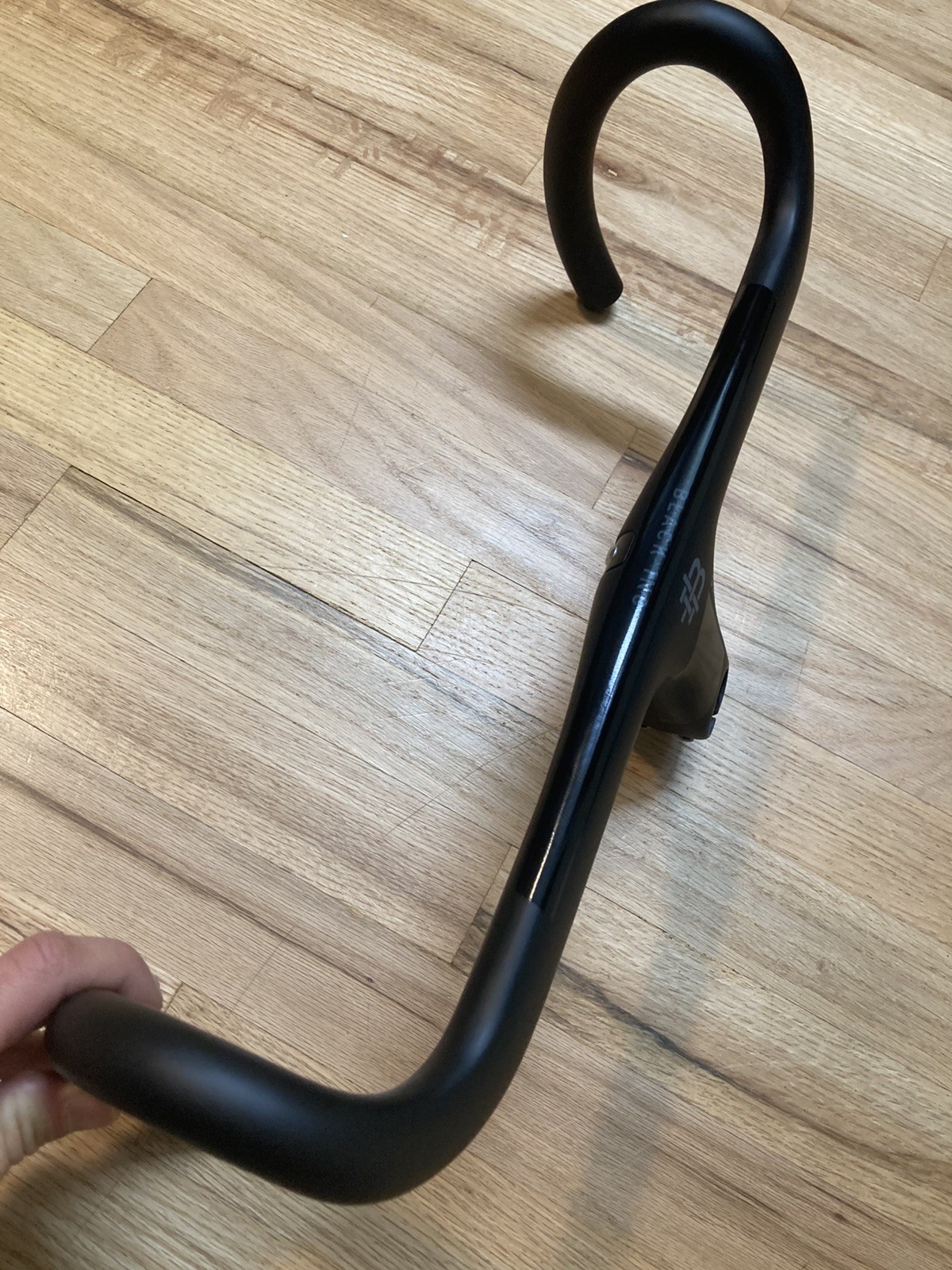 Black Inc integrated handlebar 90 mm x 42 cm road gravel bike carbon barstem