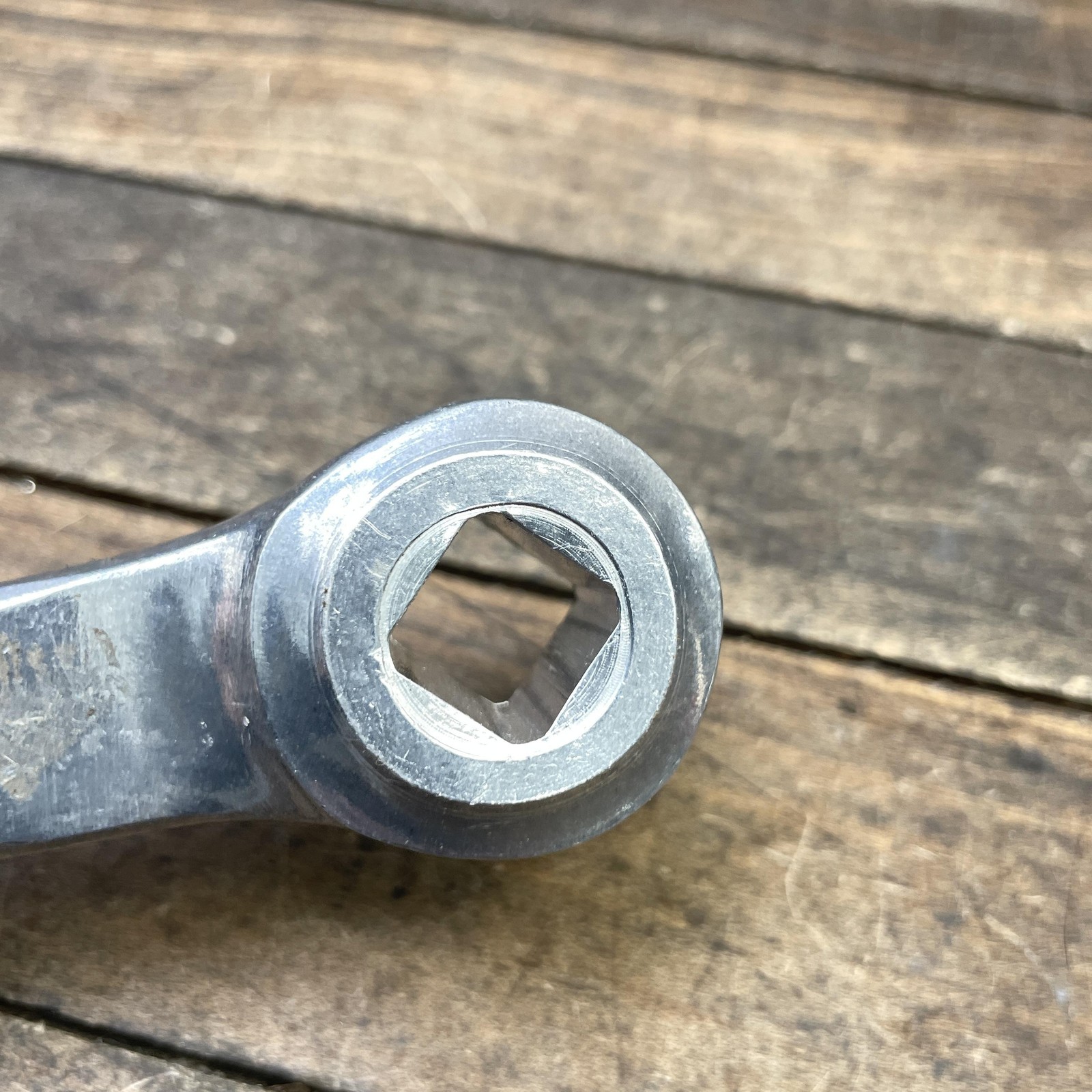 Vintage Maxy 171mm Left Crank Arm 80s BMX Japan Square Taper Silver Forged Alloy