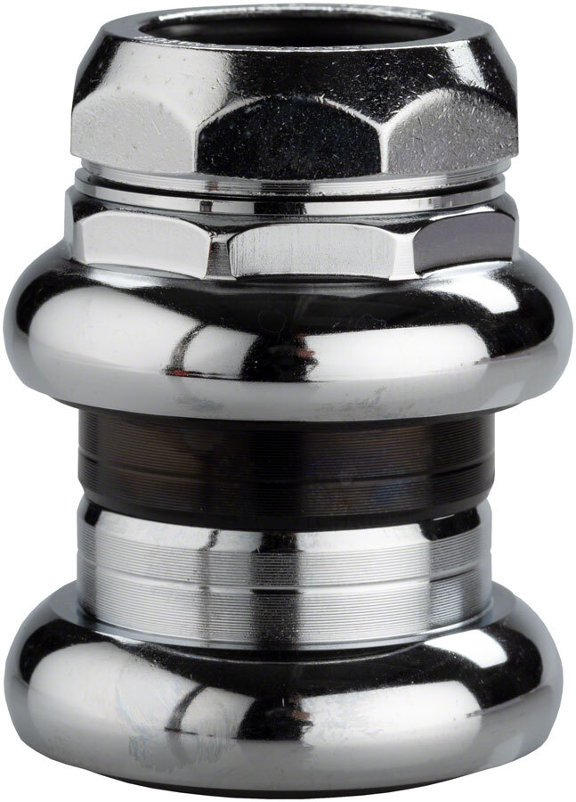 Tange-Seiki Levin CDS 1″ Threaded Headset: 26.4mm Crown Race Chrome
