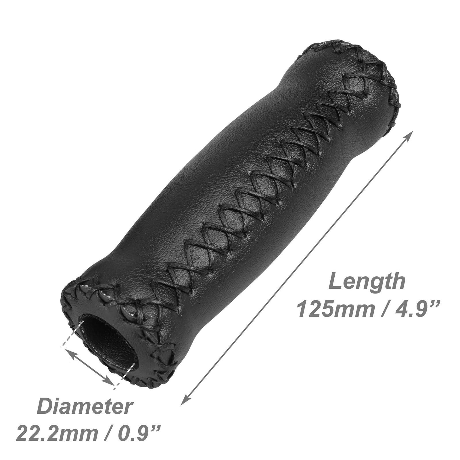 CyclingDeal Mountain Bike Grips – MTB for Beach 12.5cm x 3.5cm, Black