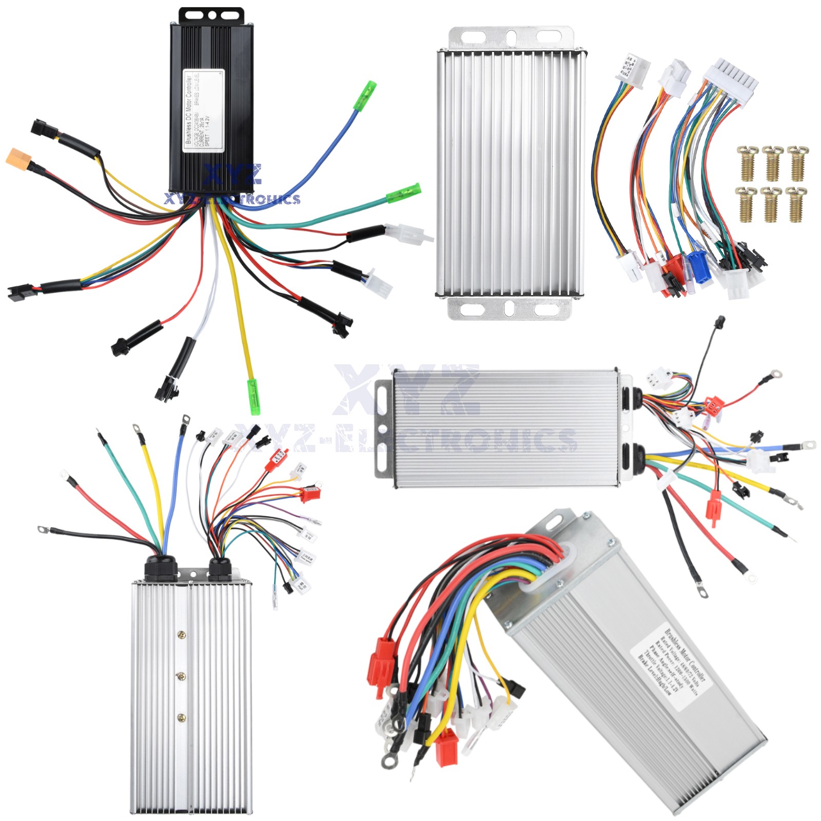 Brushless Controller 36V48V60V64V72V 350W 500W-1500W 5000W for Electric Bicycle