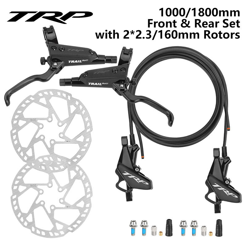 TRP HD-M843 Hydraulic Disc Brakes Front & Rear Set + 2.3mm Rotors MTB/DH/Enduro