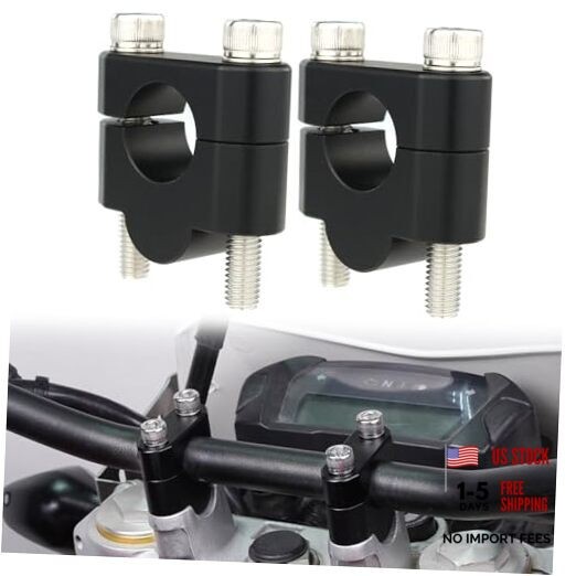 22mm Handlebar Risers 7/8» Motorcycle ATV Dirt Bike 20mm(0.78inch) Sand Black