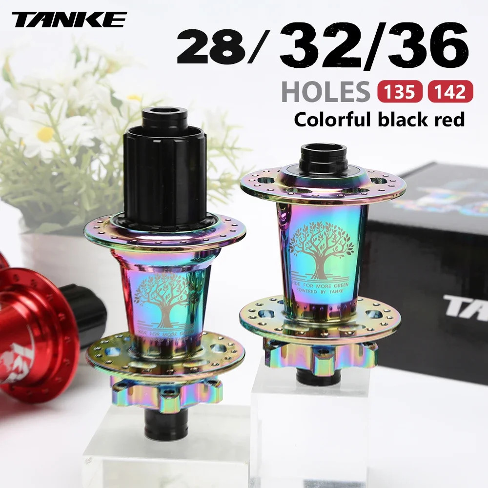 TANKE TH-390 MTB Mountain Bike Hub Set 120 Click 6 Pawl Disc Brake 28 32 36H