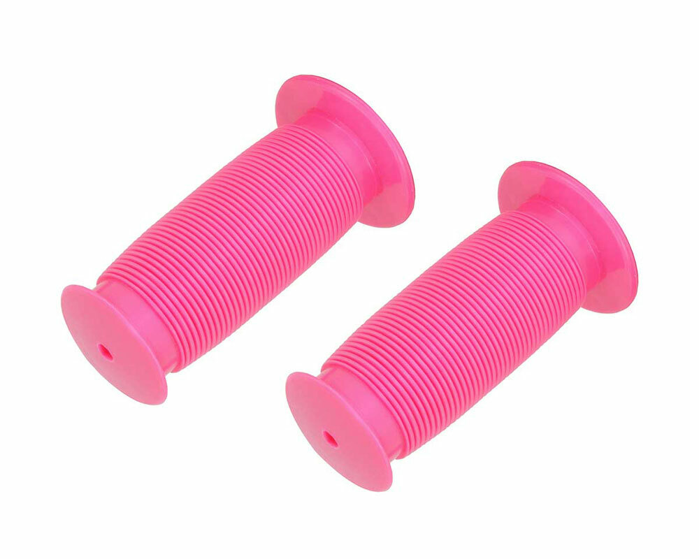 F&R PINK Childrens Kids 12″ Bicycle Grips Mushroom Handle Bar Bike 85mm Grip.