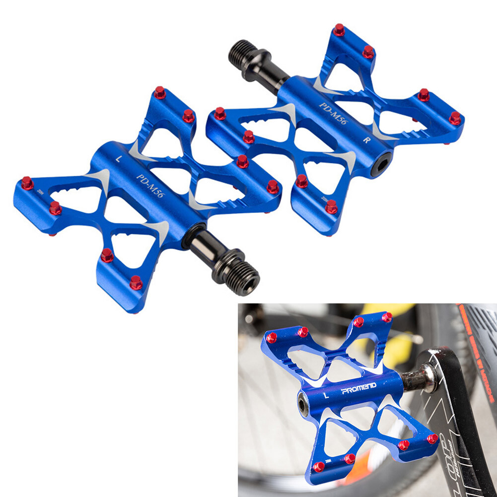 Promend MTB Road Bike Ultralight Aluminum Pedals Bicycle Flat Pedal 3 Bearings