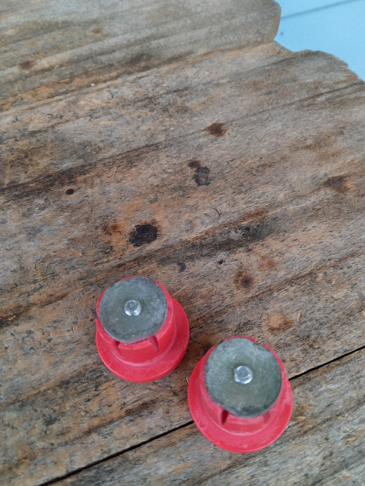 NOS Red Cateye Muscle Bike Road Bike BMX Bar End Compression Plugs