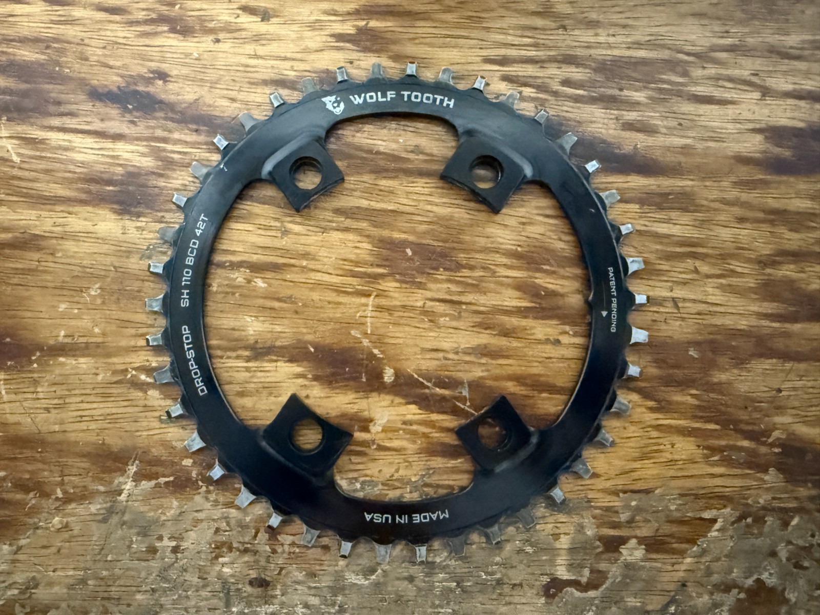 Wolf Tooth Drop-Stop ST for GRX 42T 1x 110BCD 1x 4-Bolt 11/12 Speed