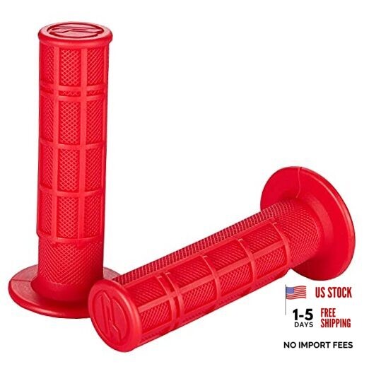 7/8» ATV Grips Universal Handlebar Grips Soft Rubber Motorcycle Grip for Red