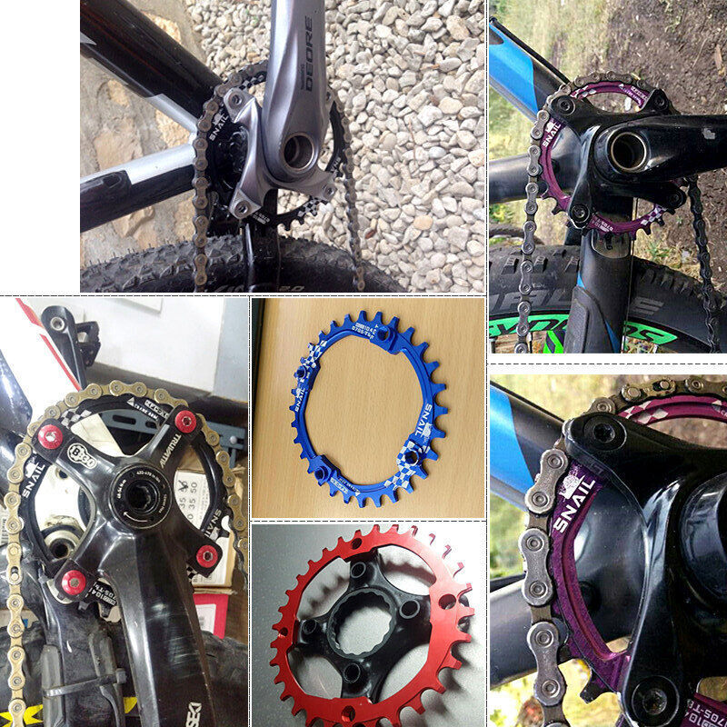 Bicycle Single Crankset 30-52T 104BCD Crank Narrow Wide Chainring 170mm Chainset