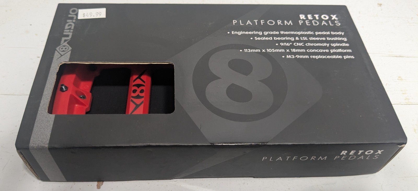 Origin8 Retox Platform Pedals, 9/16″, Red Pedals Have Never Been Out Of The Box