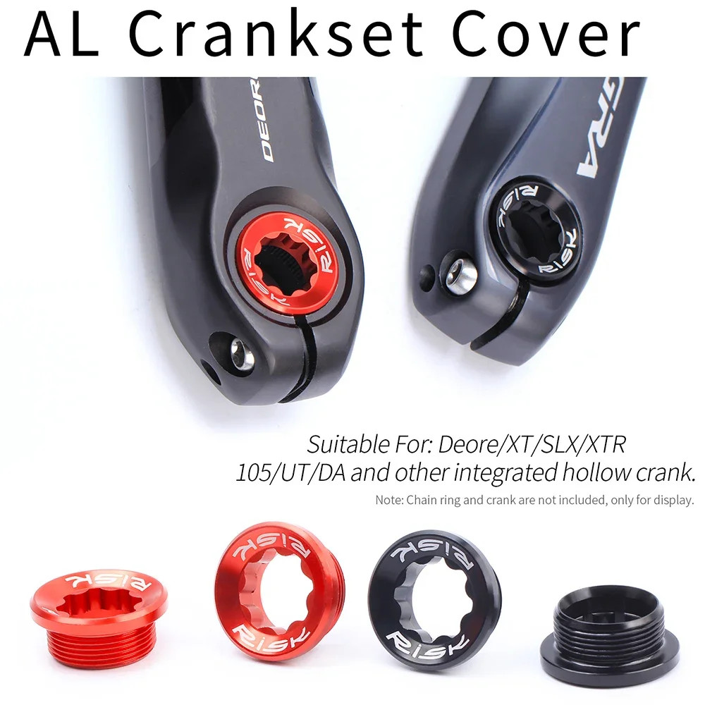M20X8 Bike Aluminum Bottom Bracket Bolts,Bicycle Crankset Cover Cap Suit for Deo
