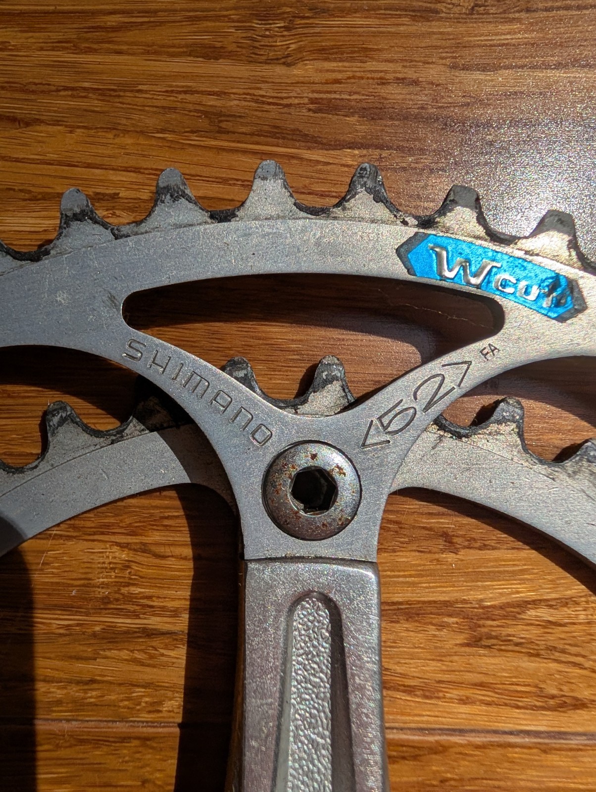 Shimano 600 Arabesque Crankset 50T/42T Double 170mm Crank Arm