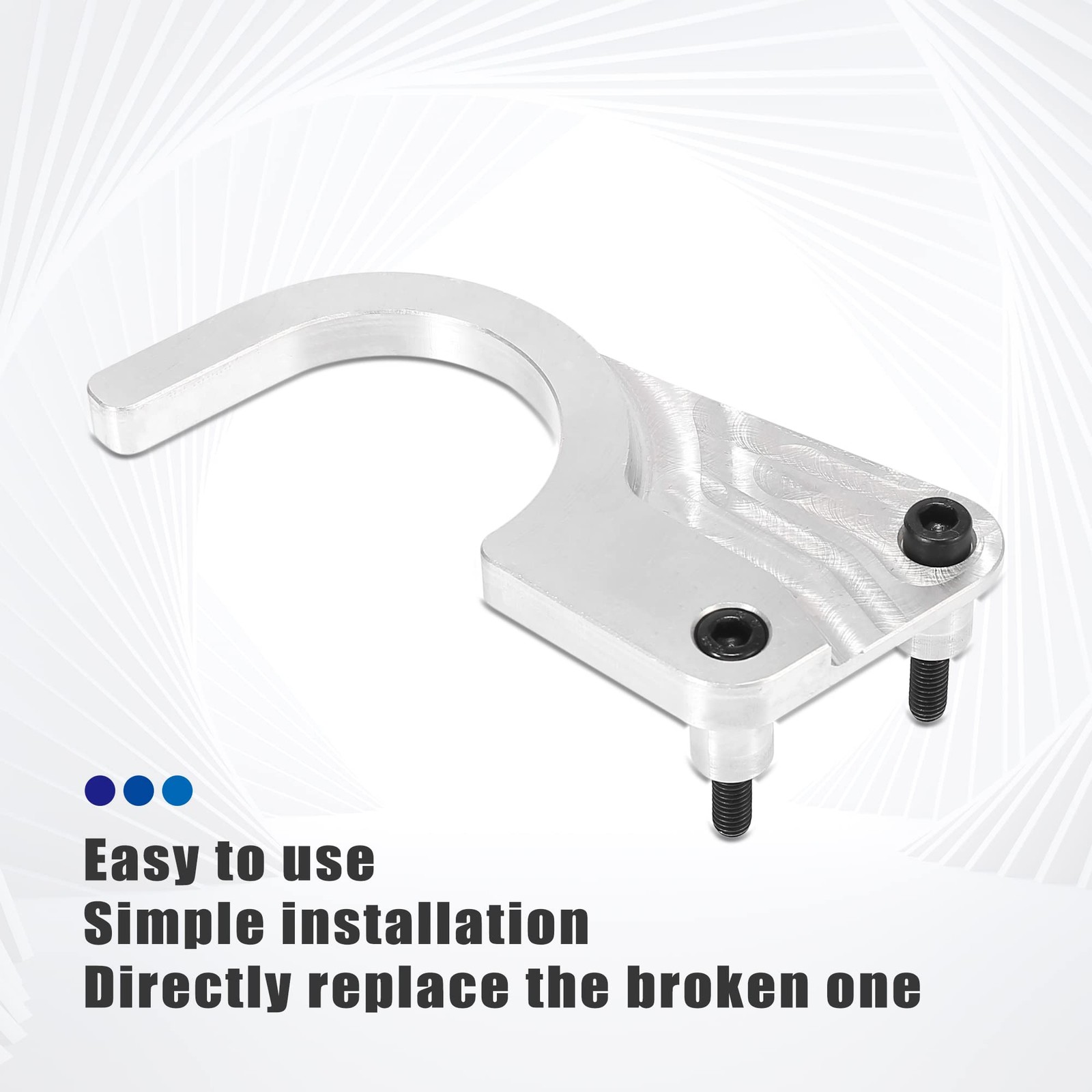 X AUTOHAUX Car Lower Timing Chain Guide 5.31″x2.17″x0.98″, silver tone