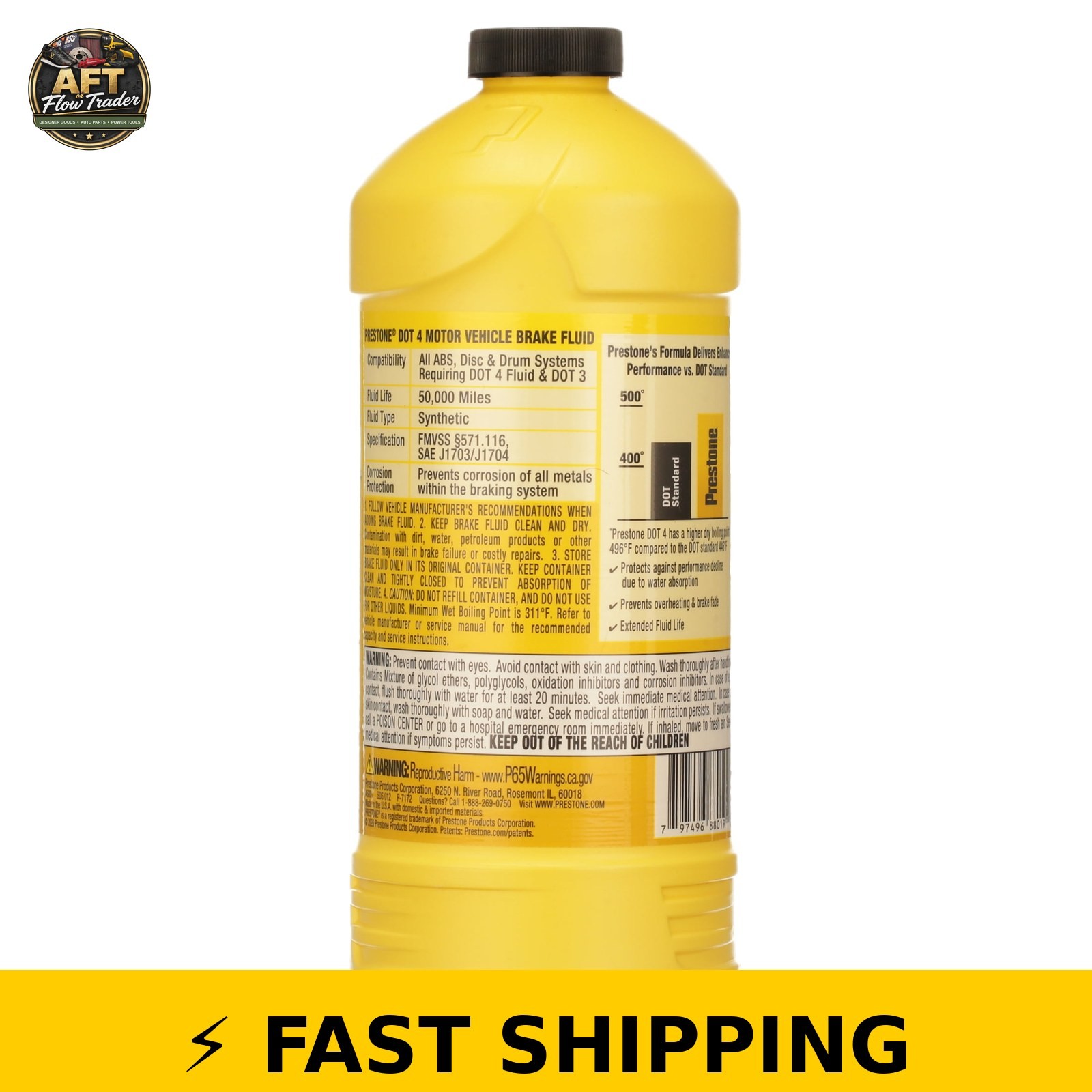 Prestone DOT 4 Brake Fluid 32 fl oz
