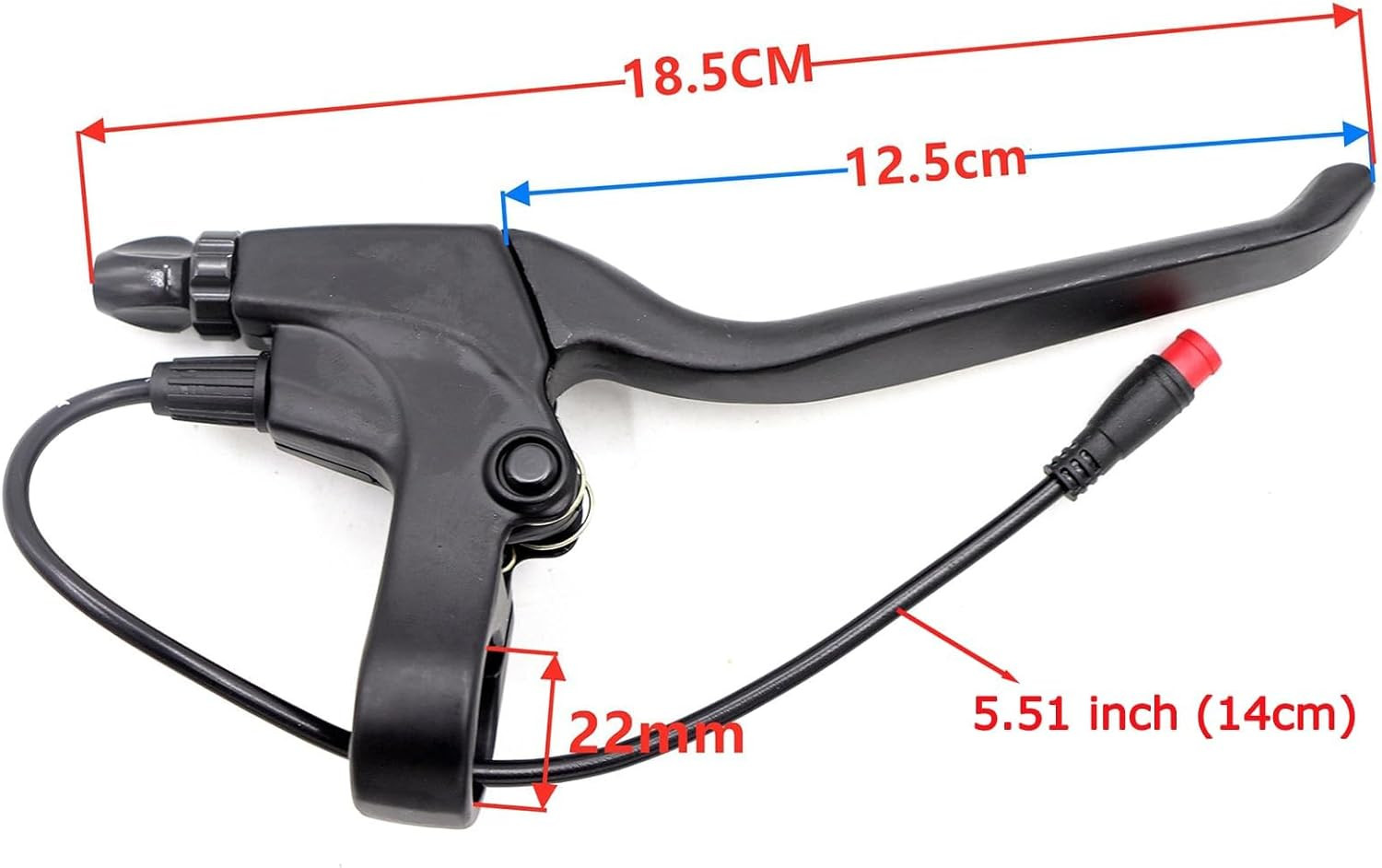 22MM Ebike Brake Lever Electric Bike Brake Handle 2 Wires Left and Right E-Bi…