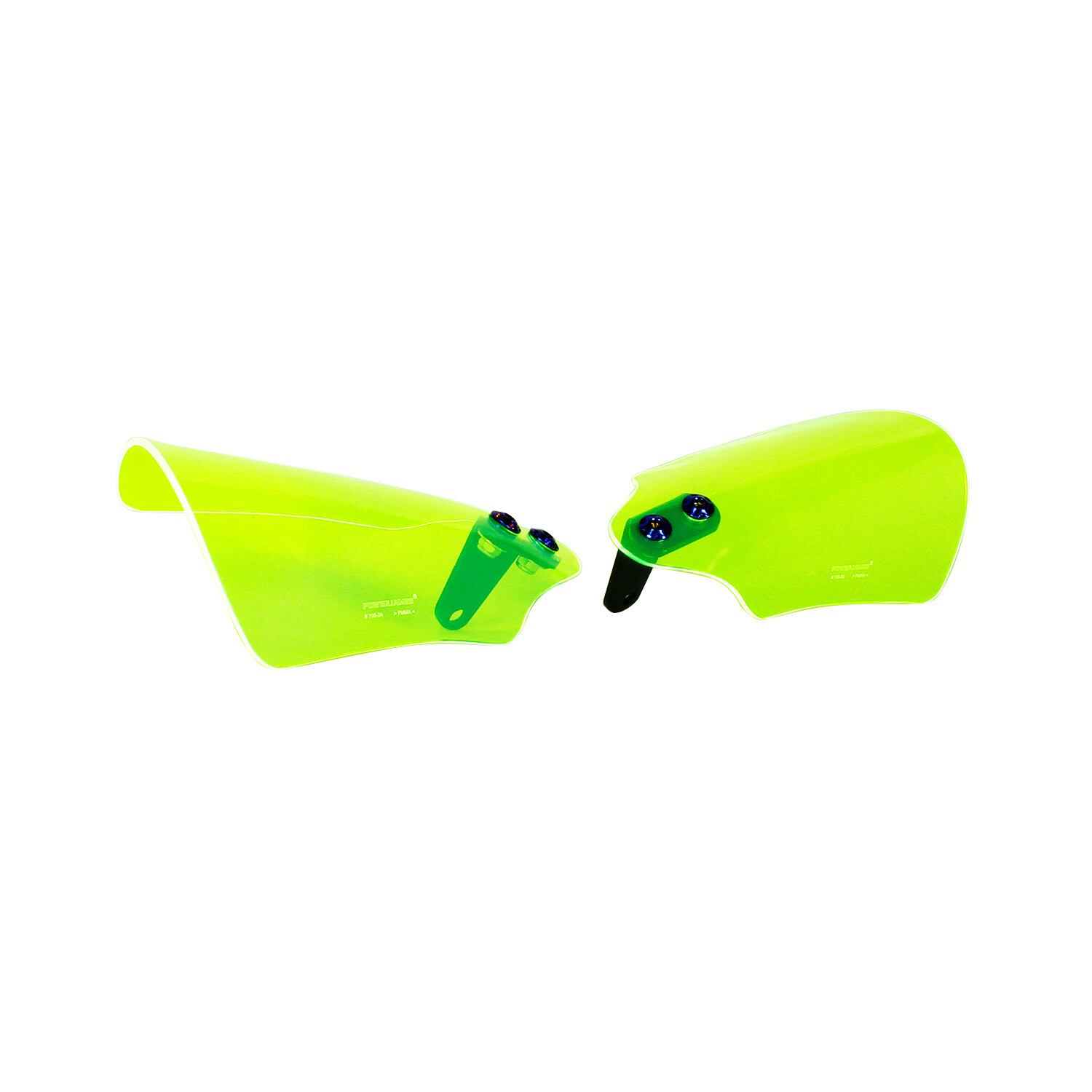 Green Acrylic Hand Grips Protector Windshield For Harley Softail Dyna Touring