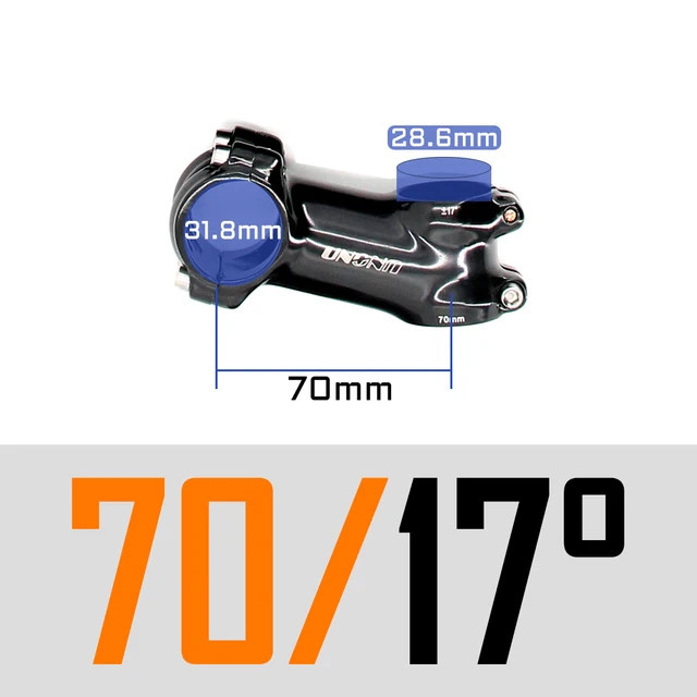 Road Bicycle Stem Ultralight 7 17 35 Degree MTB Stem Fork 28.6 31.8mm 60-130mm
