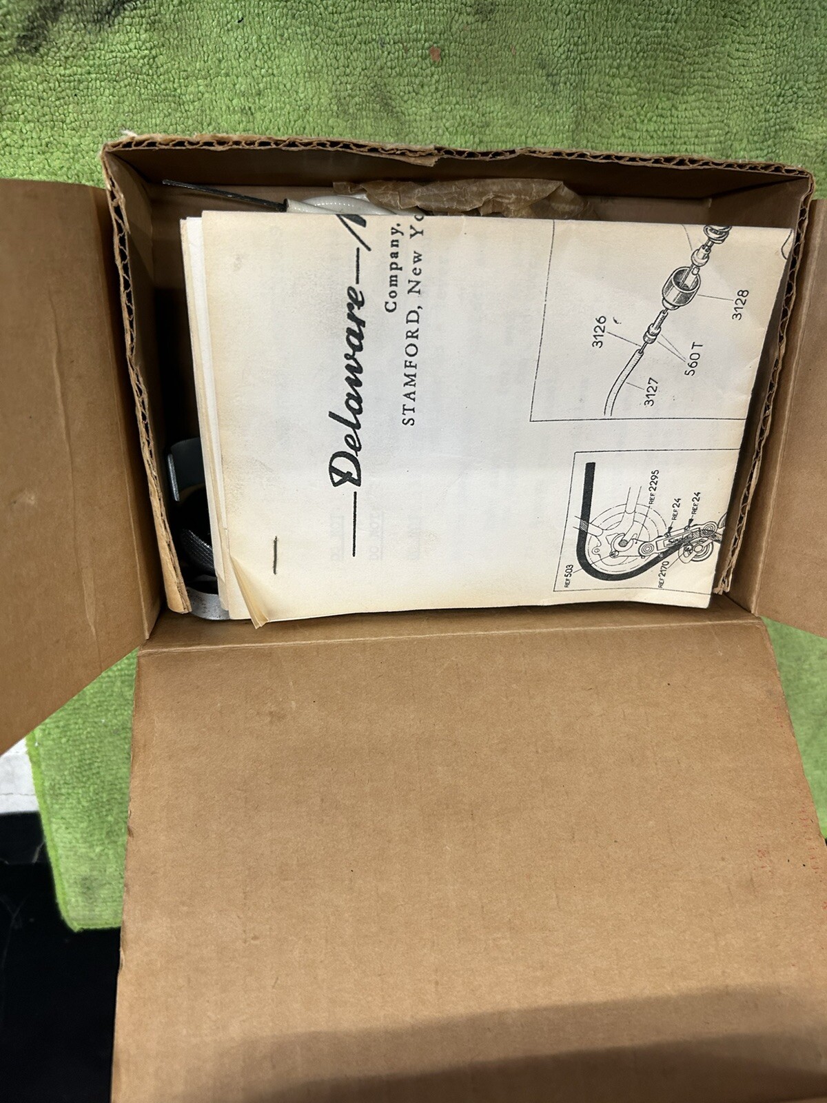 RARE VINTAGE SIMPLEX 5 SPEED STICK SHIFT LEVER RED MUSCLE BIKE IN BOX
