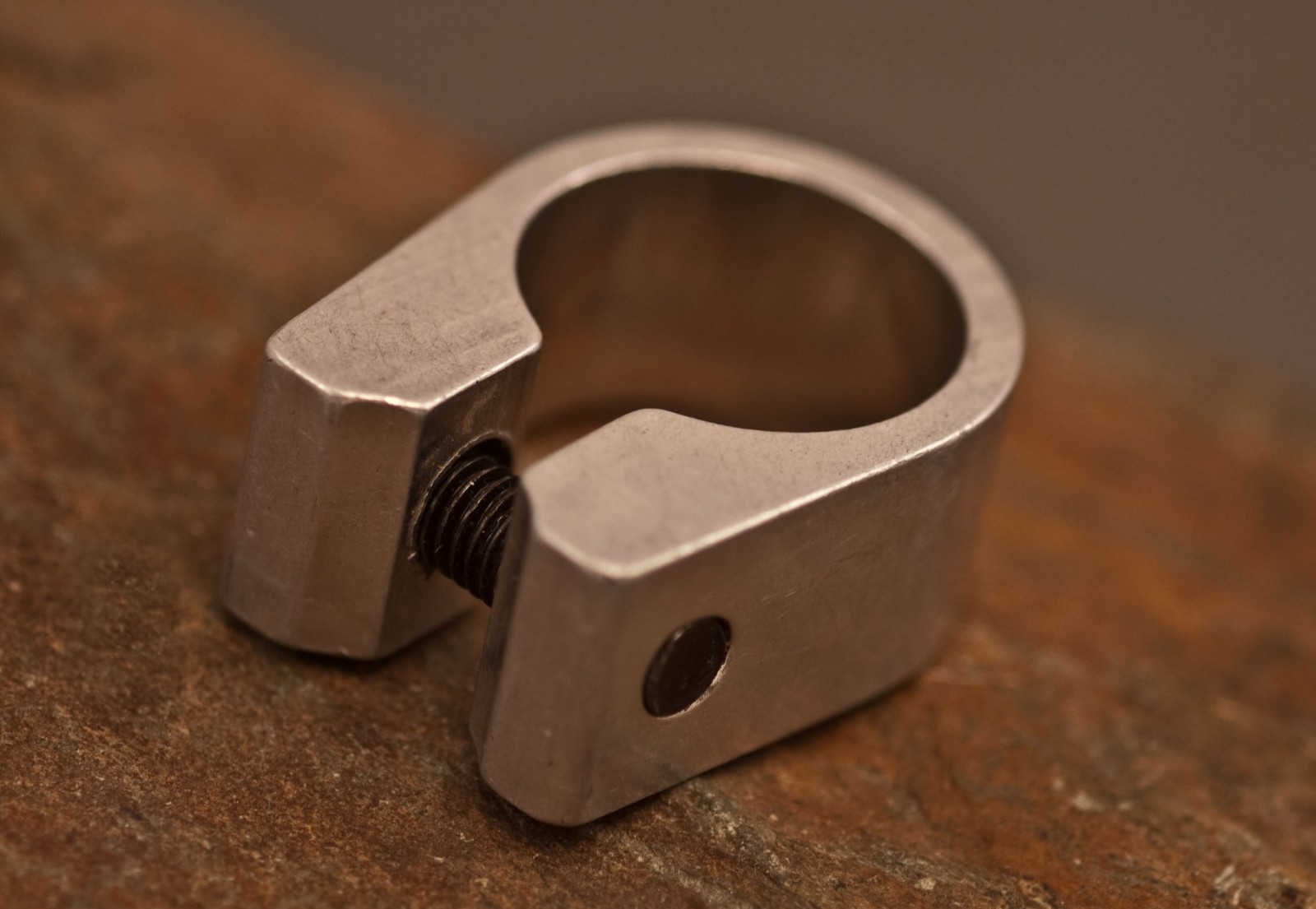 Vintage BMX REDLINE 28.6 mm Seatpost Clamp Collar, Silver (RL340, RL440)