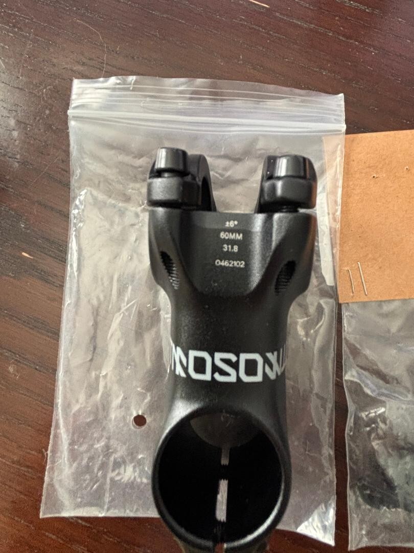 TruVativ SRAM Atmos 7K Stem 60mm 31.8mm Clamp +/-6 Deg 1 1/8 A1 Aluminum Blast