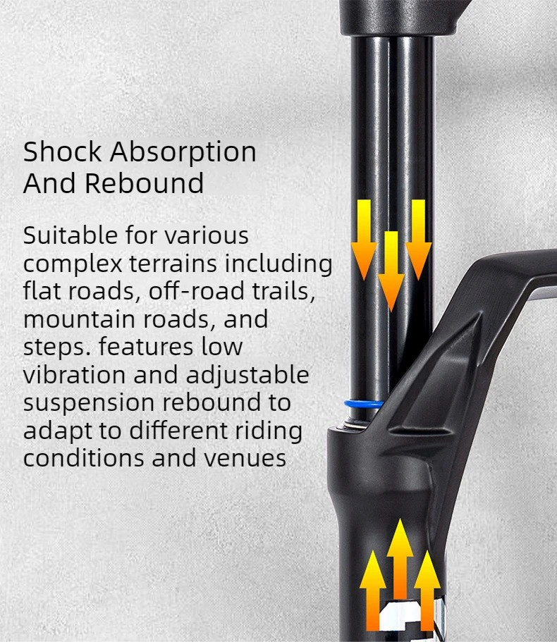 27.5/29 Inch Mountain Bike Dual-Crown Air Fork BOOST Thru Axle Suspension Fork