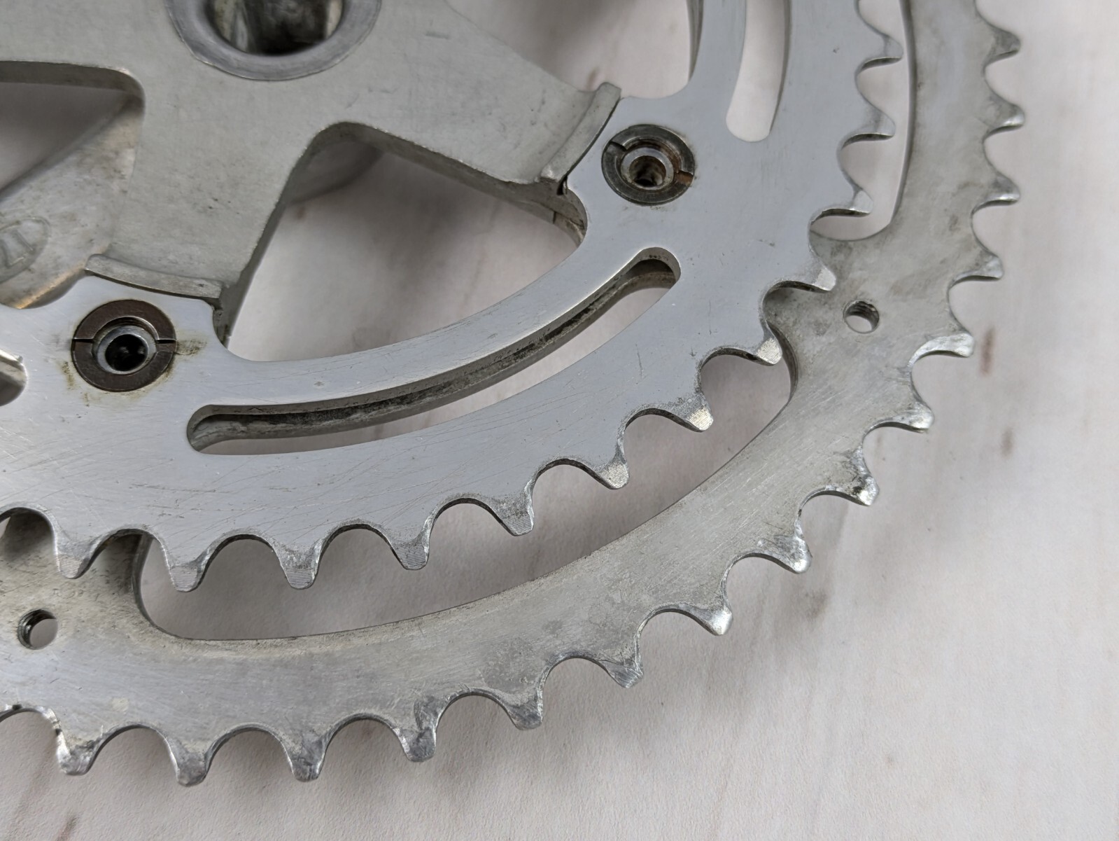 Vintage SR Sakae Raleigh RG Double Crankset 52/42t 170mm Alloy 9/16 1979