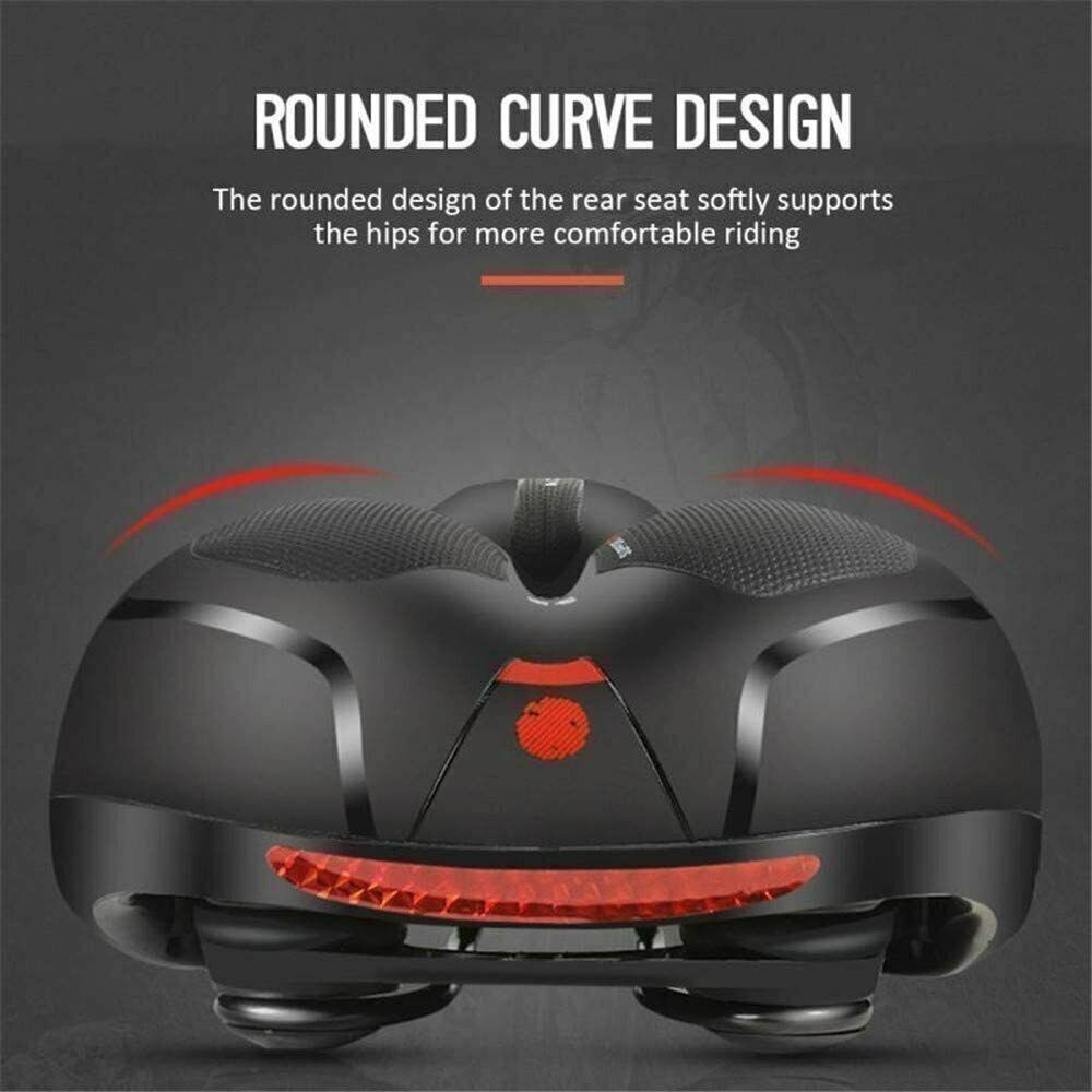 Extra Wide Big Bum Bike Bicycle Saddle Seat,Gel Cushion Sporty Soft Comfort Pad