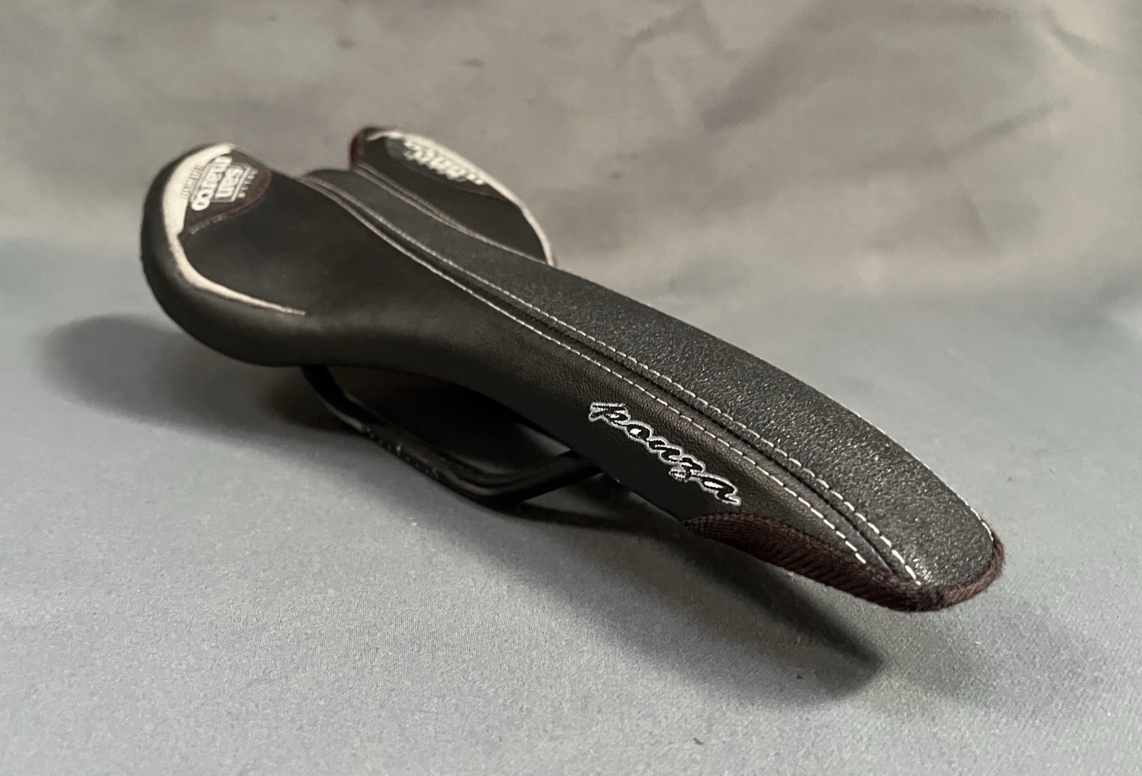 Selle San Marco Island Ponza Bike Saddle Black Steel Rails 130x275mm Road MTB