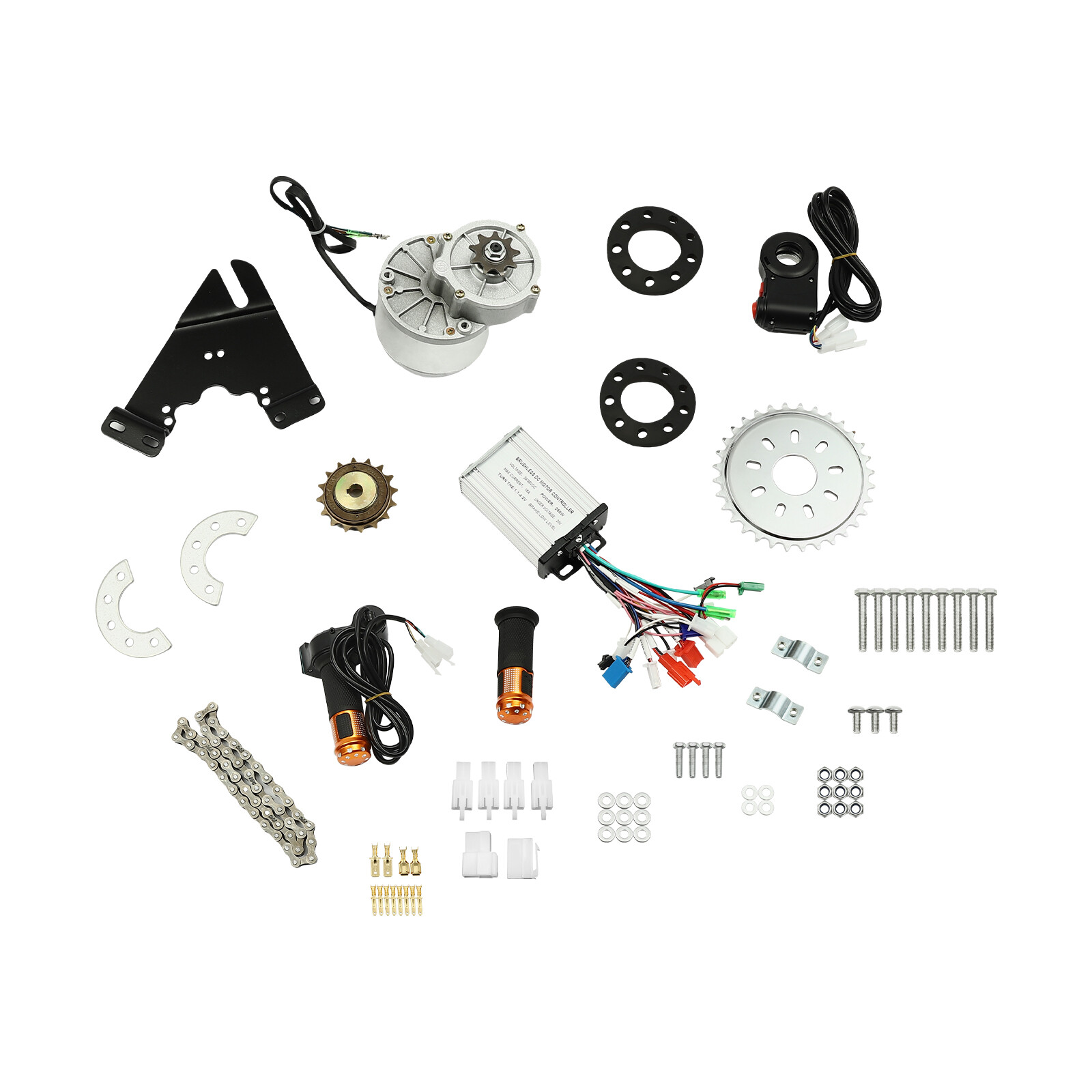 250W 24V Electric Bicycle Brushless Motor Kit Digital E-Bike Conversion Set US