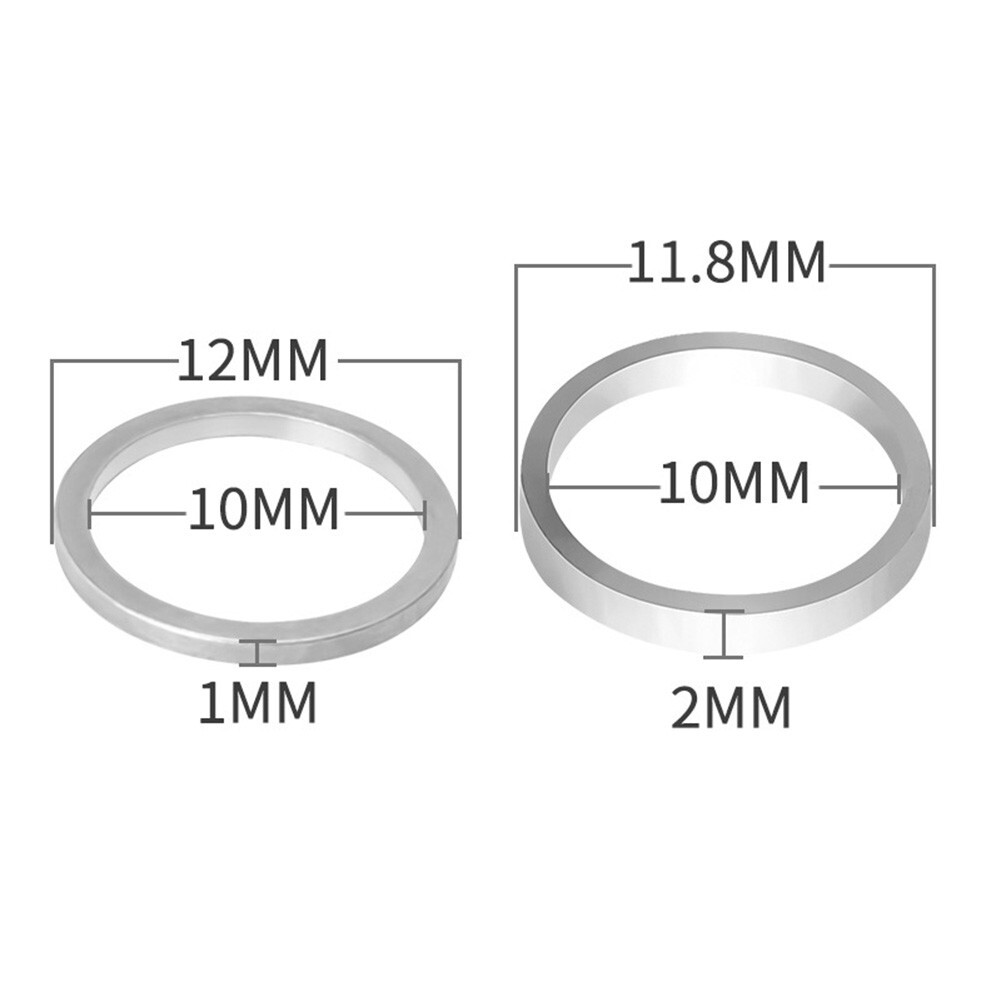 Bicycle Chainring Bolt Spacers Washer Spocket Single Double Speed 1mm/2mm