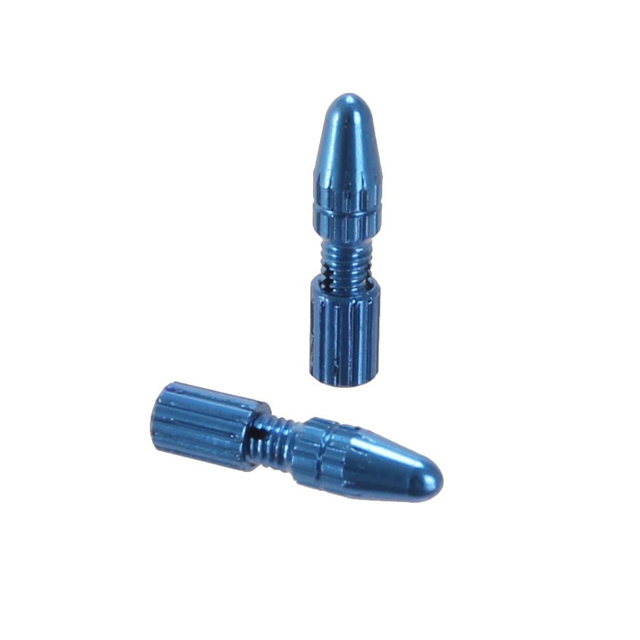 Yokozuna Crimp-Free Locking Shift Cable Tip, CNC Aluminum, Reusable Blue