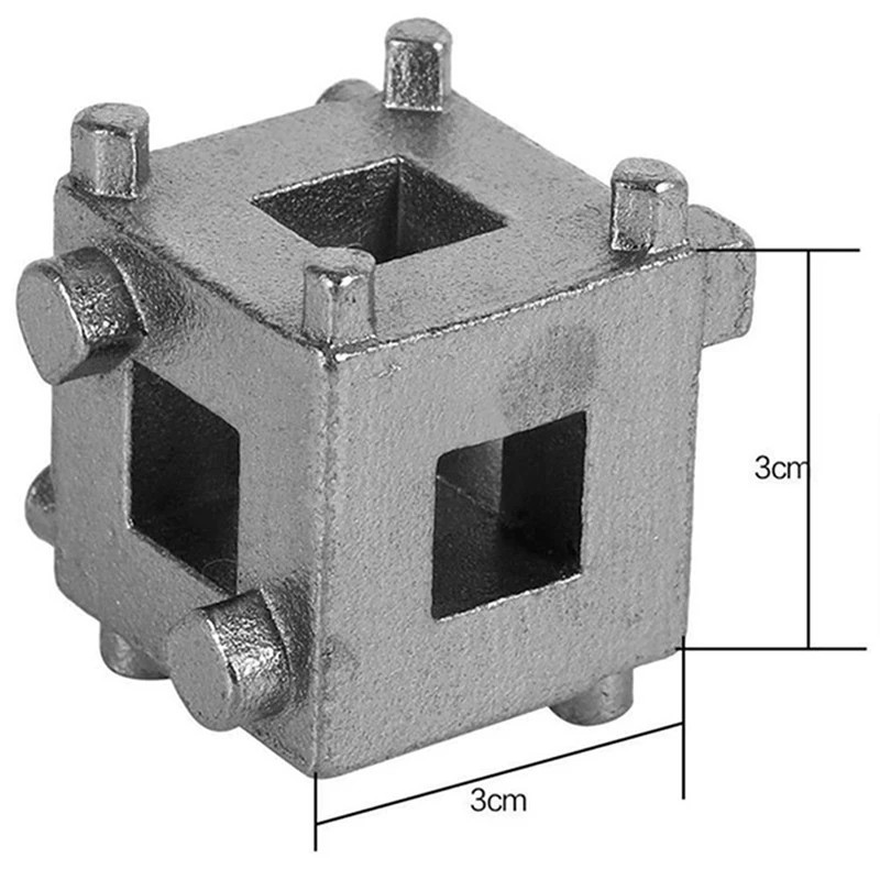 Rear Disc Brake Caliper Piston Rewind/Wind Back Cube Tool 3/8″ Drive Tool