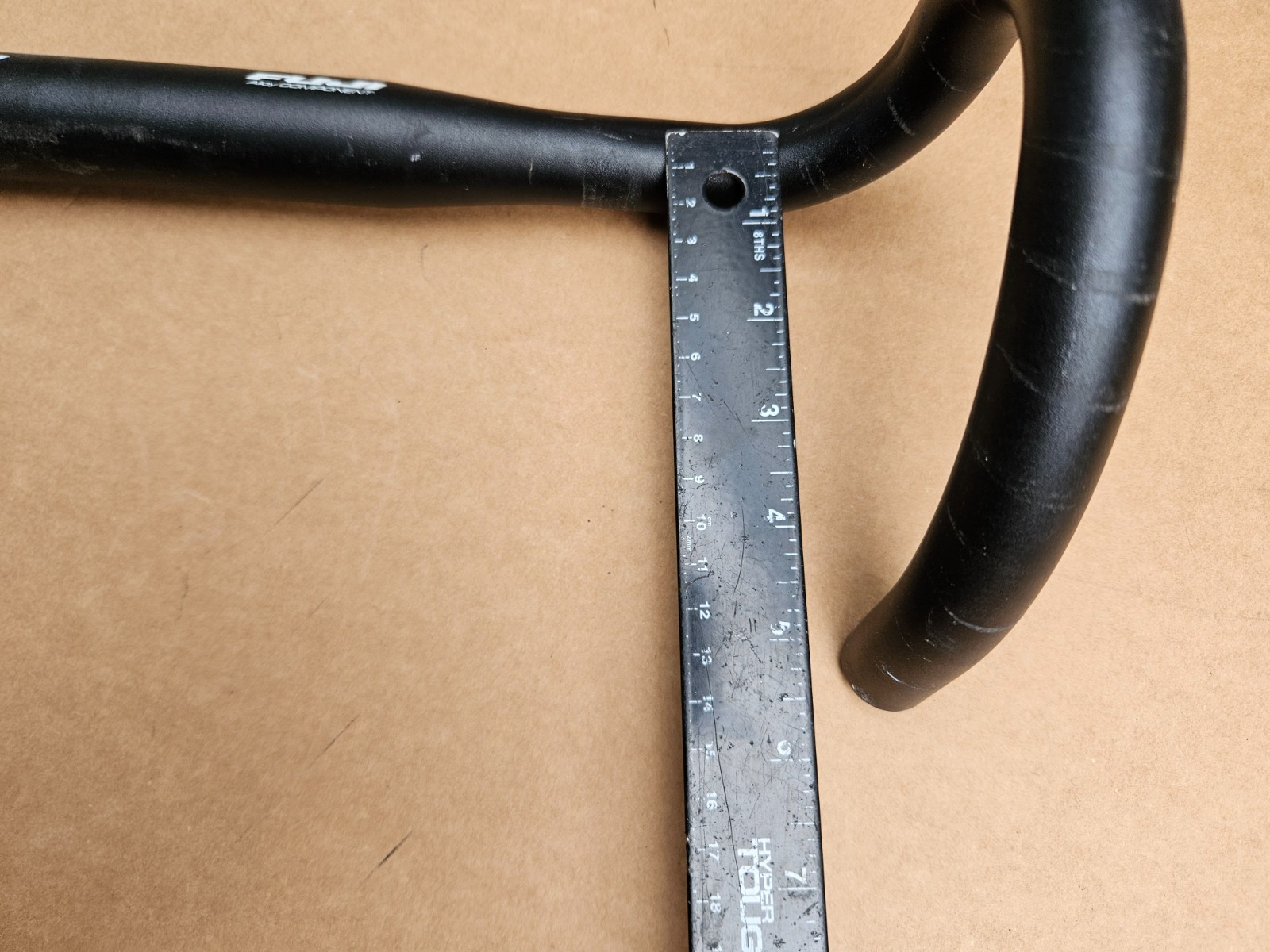 Fuji Aluminum Alloy Road Bike Drop Bars 40cm Wide x 31.8mm Clamp Black