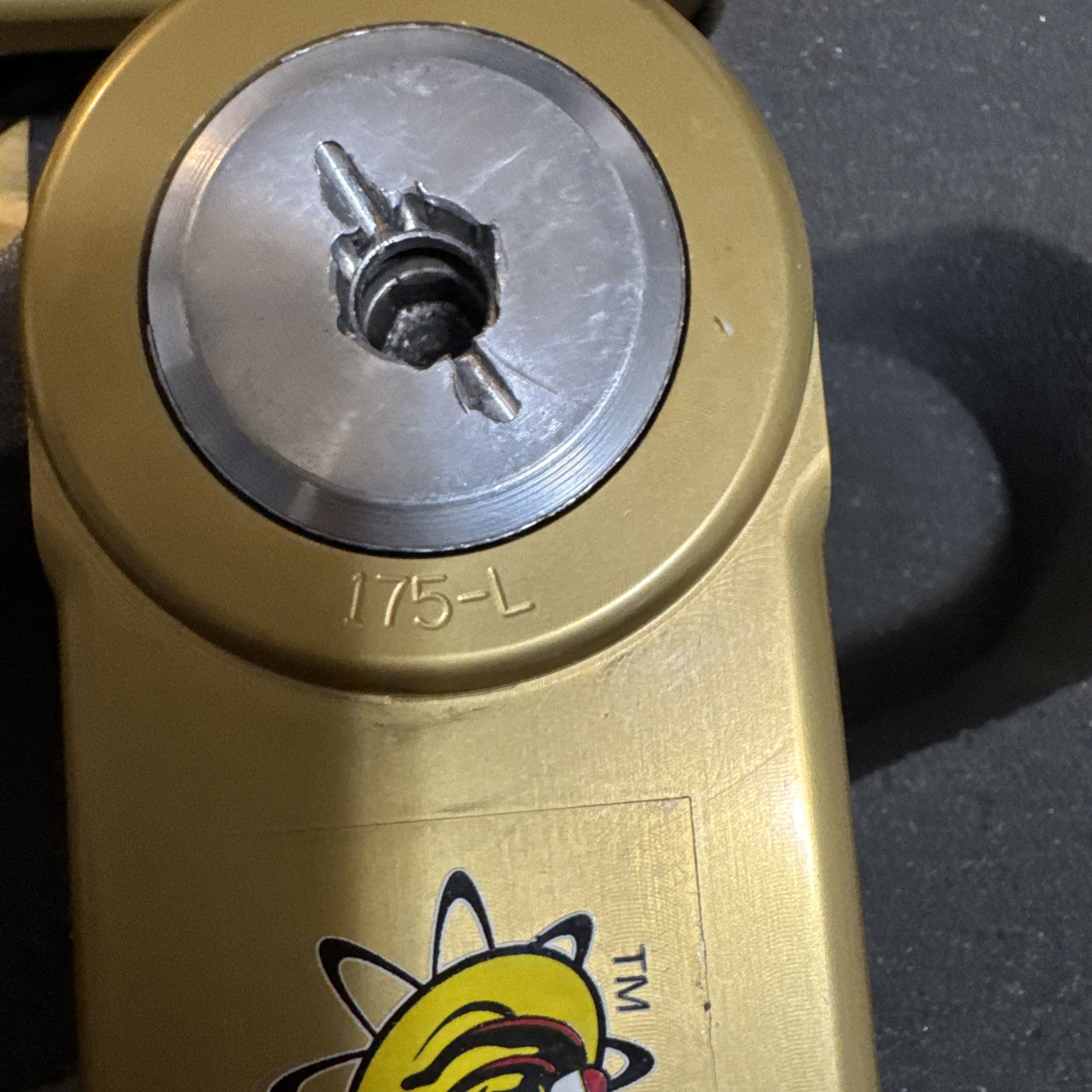 Power Cranks 175.mm Training Crankset w/ Bottom Bracket Gold