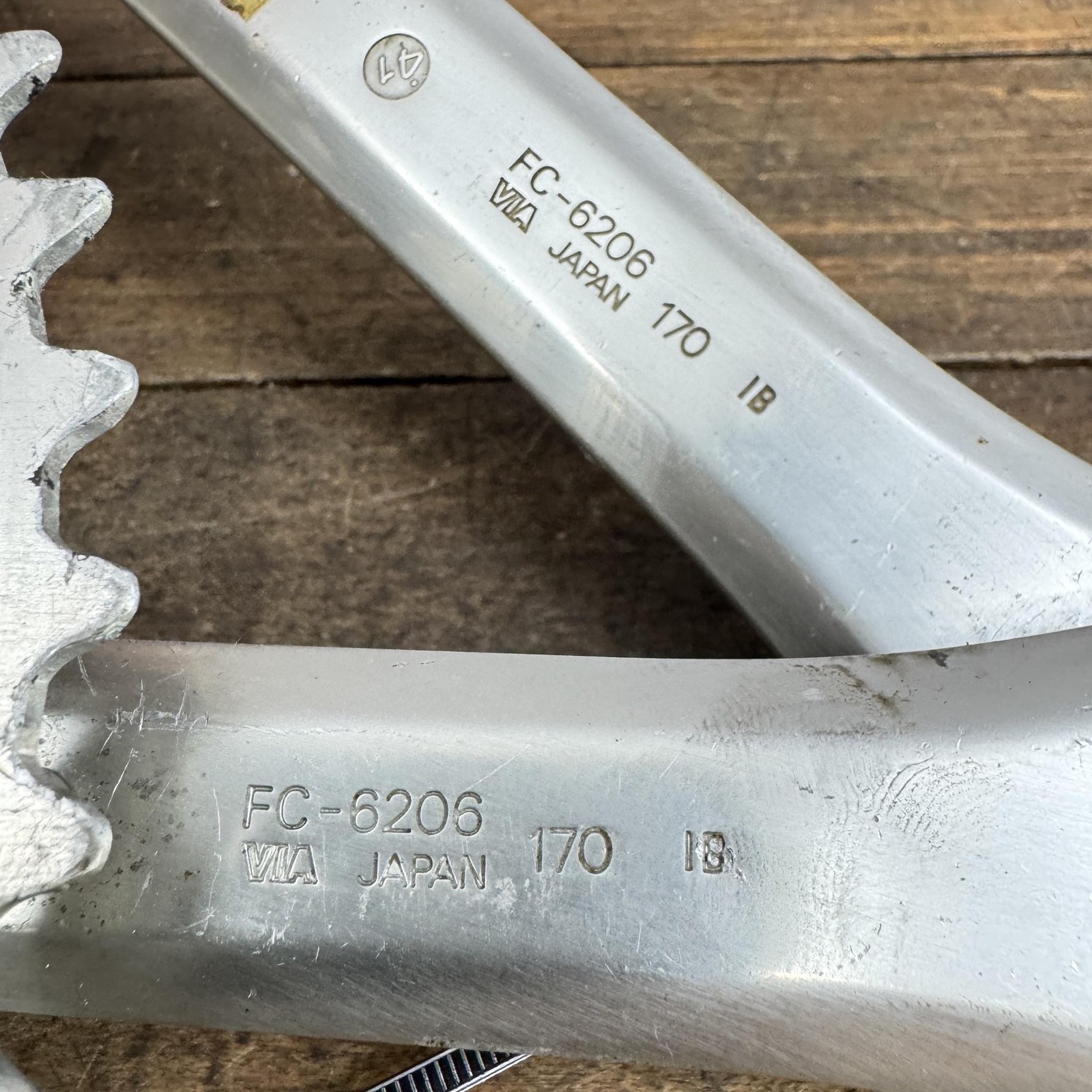 Vintage Shimano 600 FC-6206 Crank Set 170 Biopace Triple 48 38 28 110 Chainrings