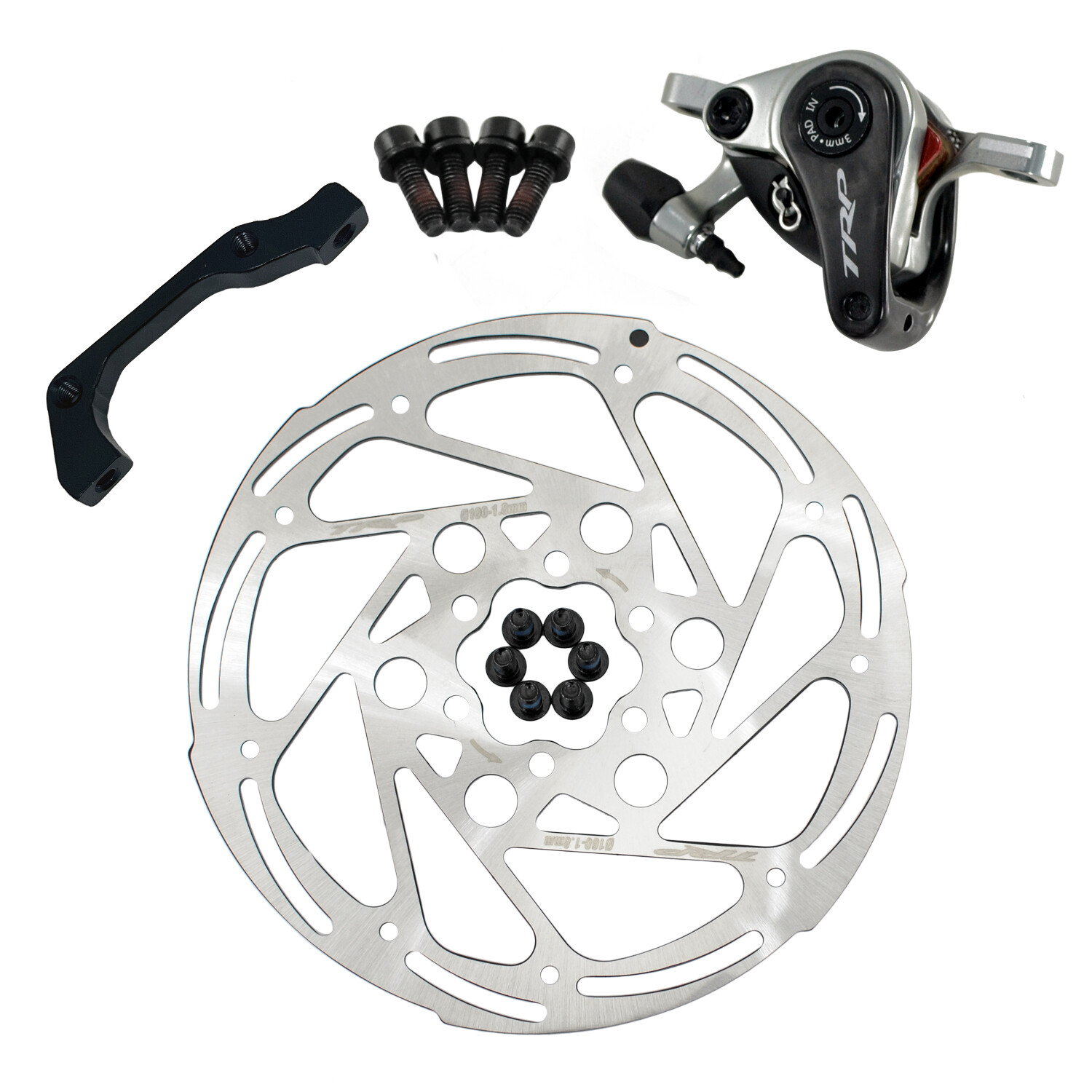 TRP SPYRE SLC Road Carbon Mechancial Disc Brake Set 160mm Rotor