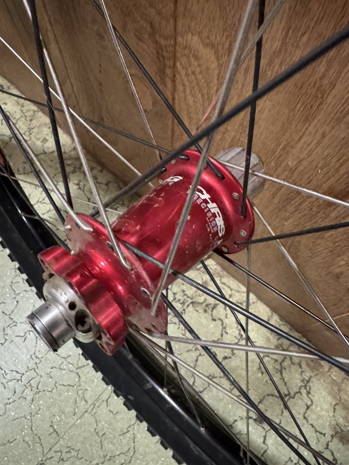 Chris King / Stans vintage downhill / freeride wheels 20mm F / 150mm R