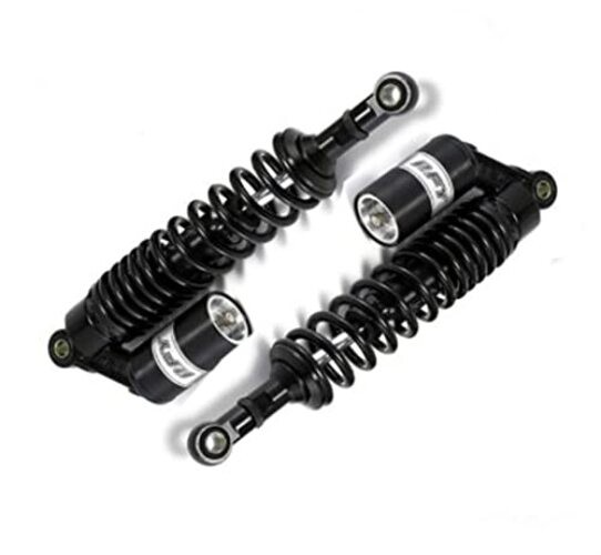 360mm 14.17 inch 7mm Spring Universal Motorcycle Air Shock Absorber Rear Black