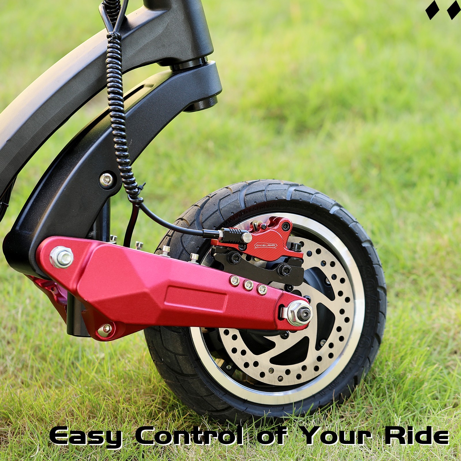 Hydraulic Disc Brakes Set 2-PIN/Power-Off Electric Scooter/E-Scooter L-R Black