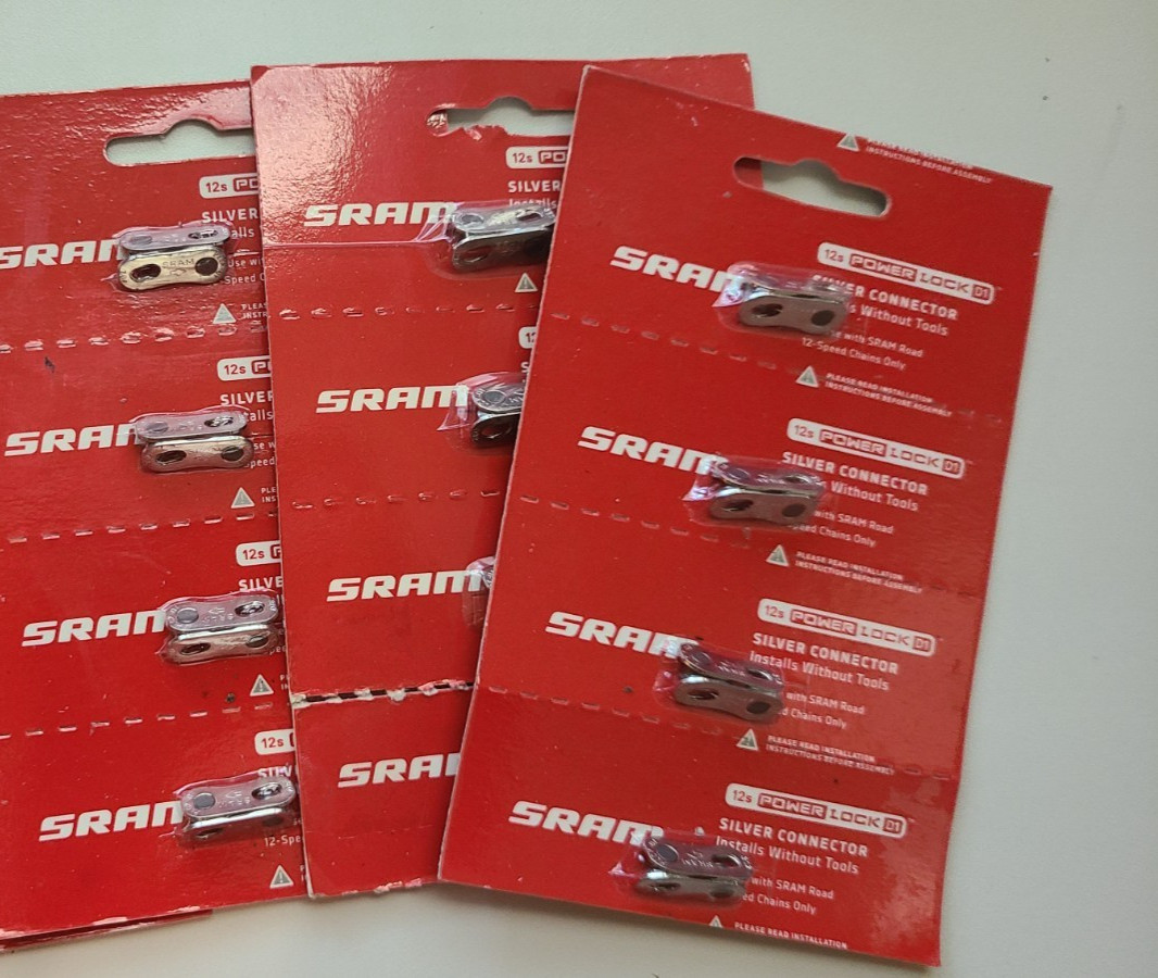 LOT 12 SRAM AXS PowerLock Links Flattop 12-Speed Road Chain Red Force Rival Apex