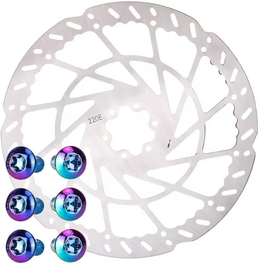 High-Performance 220mm Disc Brake Rotor with Rapid Heat Dissipation for Bicycles