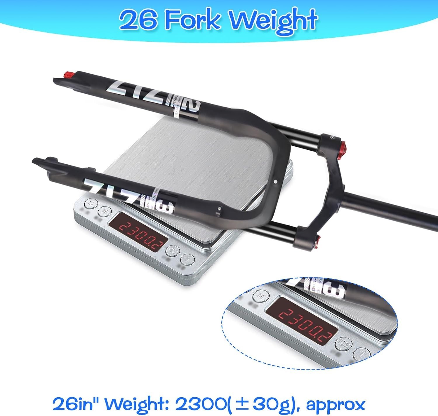 ZTZ 26″ Fat Tire MTB Air Suspension Fork, for Snow Beach XC Mountain Bike – HOT