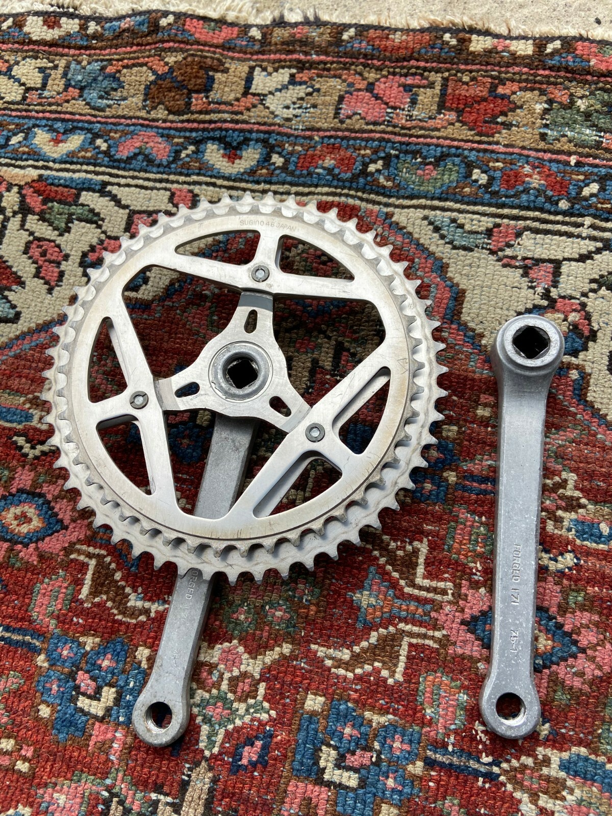 VTG Maxy Forged 171 mm Double Sugino Chainrings 52 / 46 Road Bike Crank Set