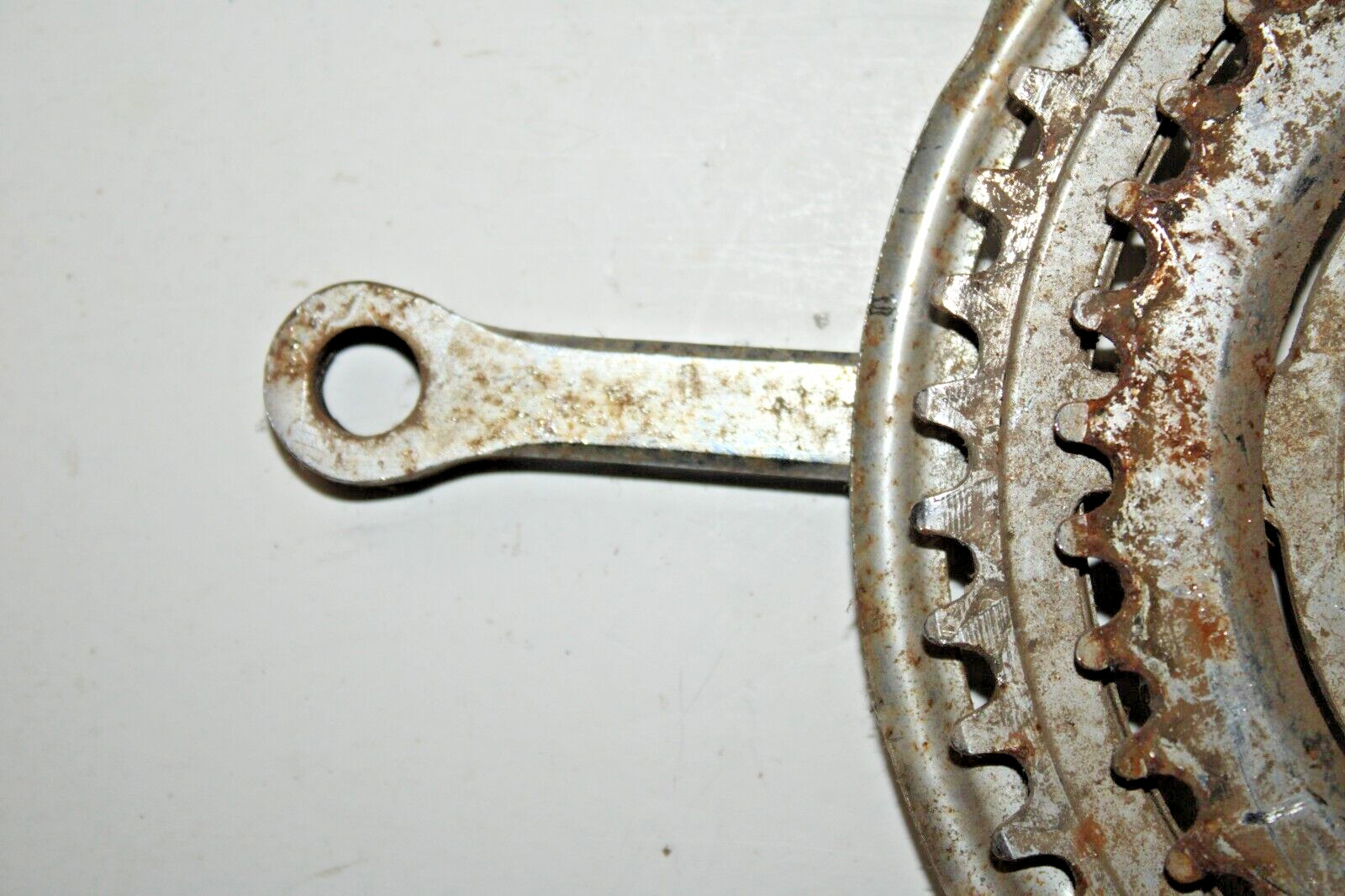 Vintage Double Drive Crank Arm BCD93-3 165mm 48/40T Touring Cotter USA Shipper