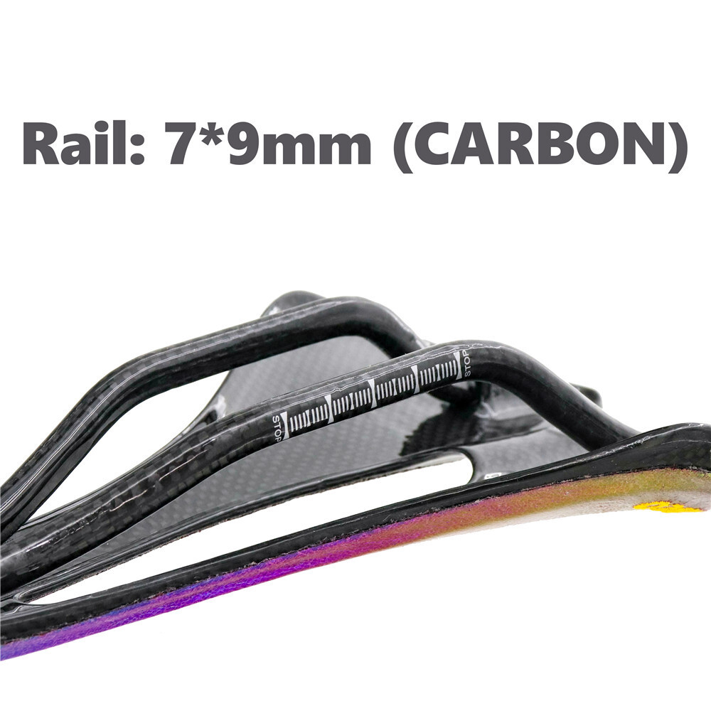 KOCEVLO Leather Carbon Fiber Saddles Oval Rail Seat 270*143mm For MTB Road Bike