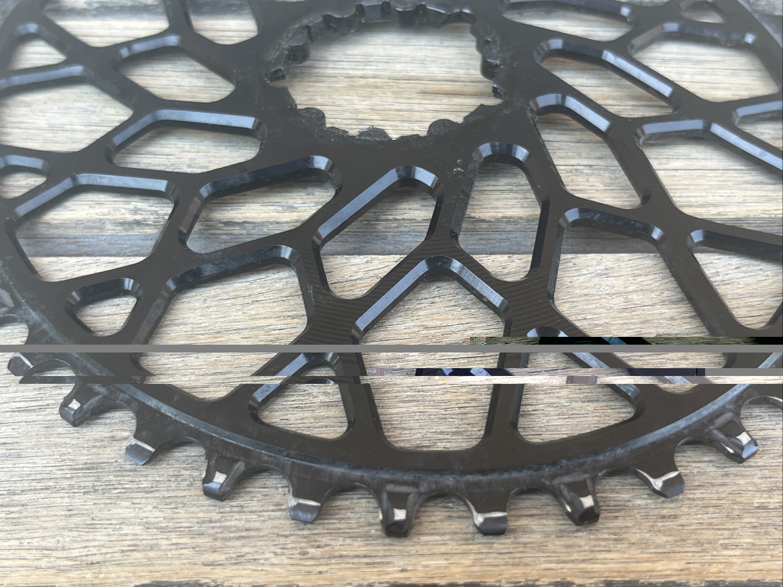 Absolte Black CX 1X OVAL chainring for Sram 3-Bolt direct mount cranks w/Box