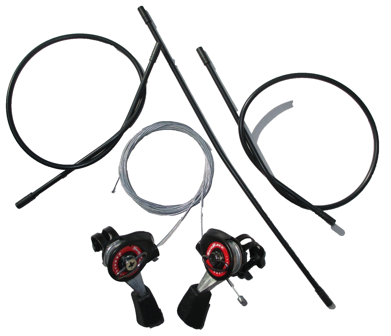 Sunrace Falcon Top Mount Friction Bicycle Lever Shifter Set Cables Included New